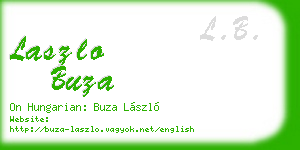 laszlo buza business card