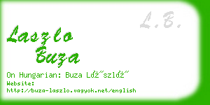 laszlo buza business card